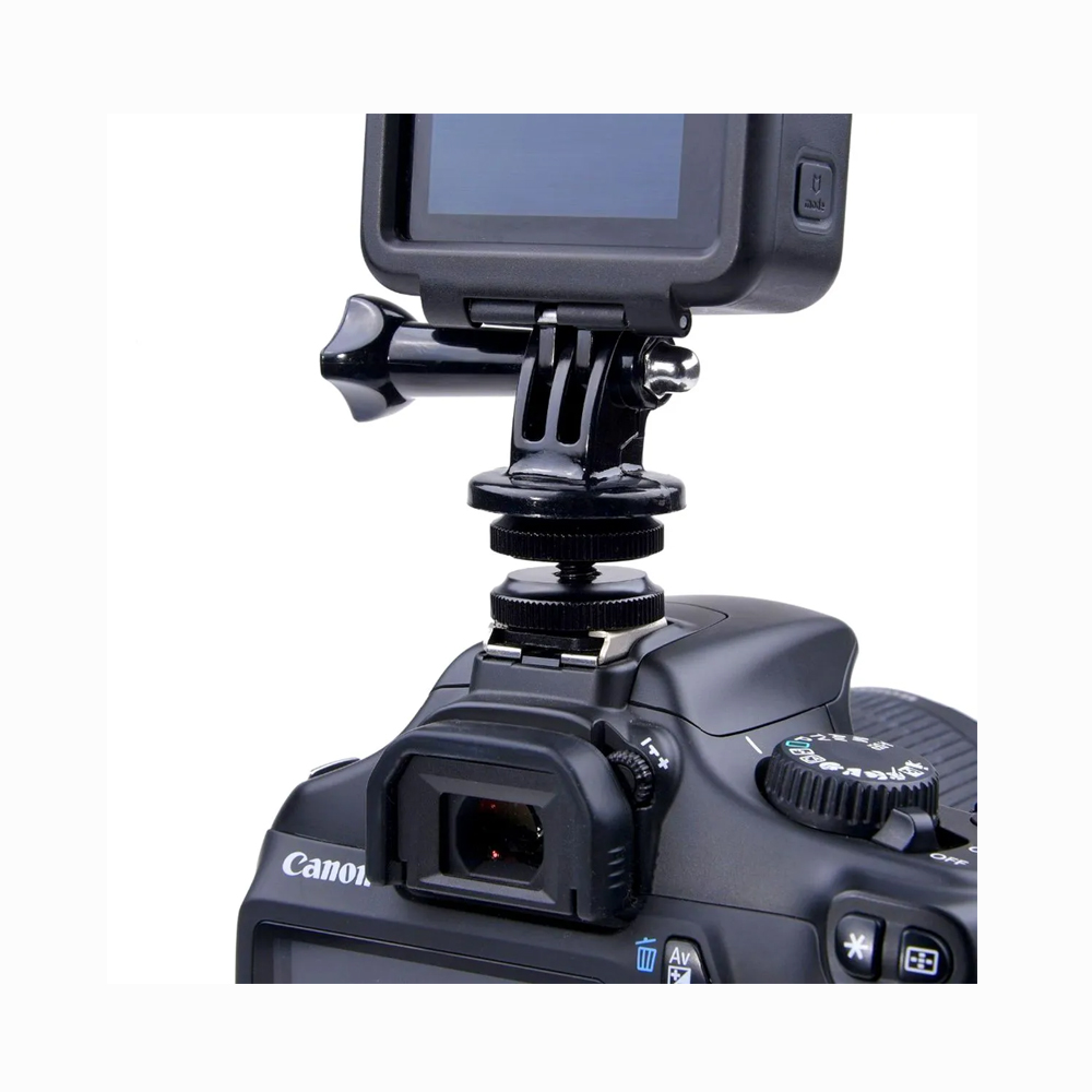 Adaptador ¼ DSLR para Celular, LED e GoPro