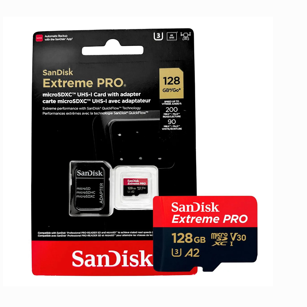Cartão de Memória SanDisk 128GB Extreme Pro