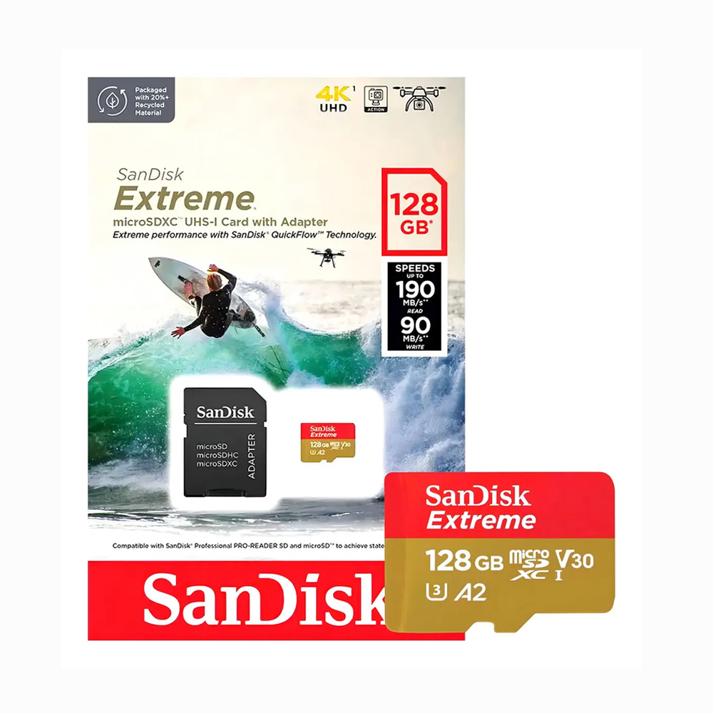 Cartão de Memória SanDisk 128GB Extreme