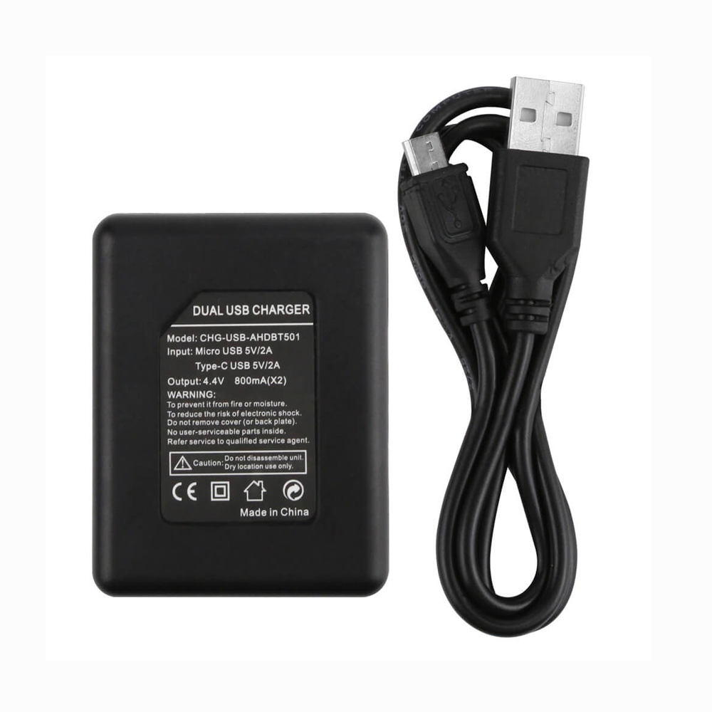 Carregador Duplo HERO 5/6/7/8 Black